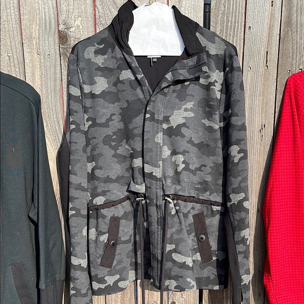 CAbi Black and Gray Military Field Jacket